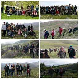پیاده روی گروهی کارکنان  شبکه بهداشت و درمان شهرستان مرند از روستای انامق تا روستای محبوب آباد