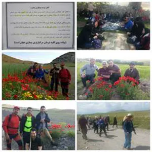 آخرین پیاده روی گروهی کارکنان  شبکه بهداشت و درمان شهرستان مرند قبل از ماه مبارک رمضان درنیمه دوم اردیبهشت ماه  سال ۱٣٩٧  از شهر یامچی تا روستای گلین قی