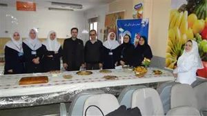 برگزاری جشنواره غذای سالم به مناسبت هفته پرستار درسالن غذا خوری بیمارستان حجت شهرستان مرند