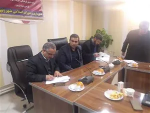 امضای تفاهم نامه با برای احداث پایگاه اورژانس 115 در ورودی شهر زنوز با حضور رییس فوریتهای پزشکی استان و مدیر شبکه بهداشت و درمان شهرستان مرند