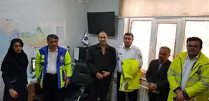 بازدید رئیس بازرسی سازمان اورژانس کشور و هیات همراه از پایگاههای اورژانس 115 شهرستان مرند