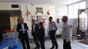 بازدید معاون استاندار و فرماندار شهرستان مرند و بخشدار مرکزی از فرایند انتخابات پنجمین دوره نظام پرستاری شهرستانهای مرند و جلفا