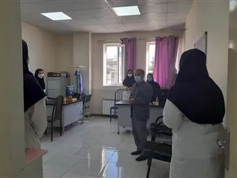 بازدید سر زده مدیر شبکه بهداشت و درمان شهرستان مرند  از مرکز خدمات جامع سلامت شهری و روستایی بهشتی و درمانگاه شبانه روزی شهید باکری