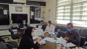 برگزاری جلسه درون بخشی بازگشایی مدارس در سالن جلسات مرکز بهداشت شهرستان مرند