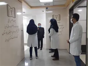 بازدید مدیر شبکه بهداشت و درمان شهرستان مرند از  مراحل تکمیلی سی تی اسکن بیمارستان آیت ا... حجت کوه کمری شهرستان مرند