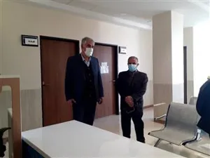 بازدید مهندس گرشاسبی معاون محترم استاندار و فرماندار شهرستان ویژه مرند و دکتر صمد طاهری مدیر شبکه بهداشت و درمان شهرستان مرند از کلینیک تخصصی شهید باکری
