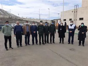 رزمایش سراسری حفاظت فیزیکی اماکن و ادارات  در بیمارستان حجت شهرستان مرند برگزار شد .