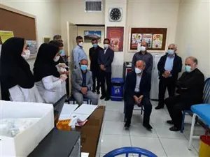 بازدید ریاست محترم دانشگاه علوم پزشکی تبریز از پایگاه های تجمیعی واکسیناسیون کووید _ 19 شهرستان مرند
