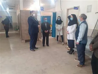 بازدید معاون محترم استاندار و فرماندار ویژه شهرستان مرند با همراهی مدیر شبکه بهداشت و درمان شهرستان مرند از مرکز خدمات جامع سلامت شهری و روستایی کشکسرای شهرستان مرند