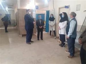 بازدید معاون محترم استاندار و فرماندار ویژه شهرستان مرند با همراهی مدیر شبکه بهداشت و درمان شهرستان مرند از مرکز خدمات جامع سلامت شهری و روستایی کشکسرای شهرستان مرند