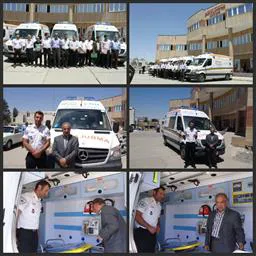 تحویل 4 دستگاه آمبولانس توسط دانشگاه علوم پزشکی تبریز به فوریتهای پزشکی 115 شهرستان مرند