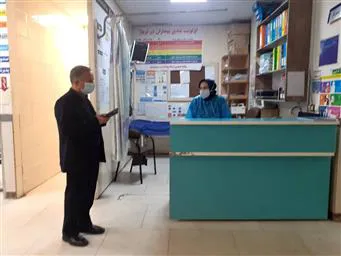 بازدید مدیر شبکه بهداشت و درمان شهرستان مرند از اورژانس بیمارستان آیت ا... حجت کوه کمری شهرستان مرند