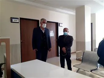 بازدید مهندس گرشاسبی معاون محترم استاندار و فرماندار شهرستان ویژه مرند و دکتر صمد طاهری مدیر شبکه بهداشت و درمان شهرستان مرند از کلینیک تخصصی شهید باکری